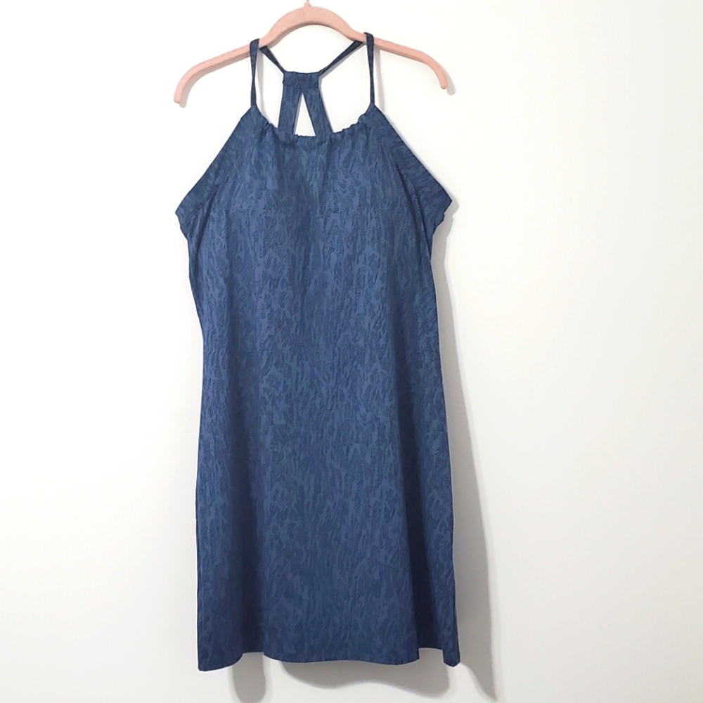Eddie Bauer Aster Sleeveless Tank Dress Blue XL